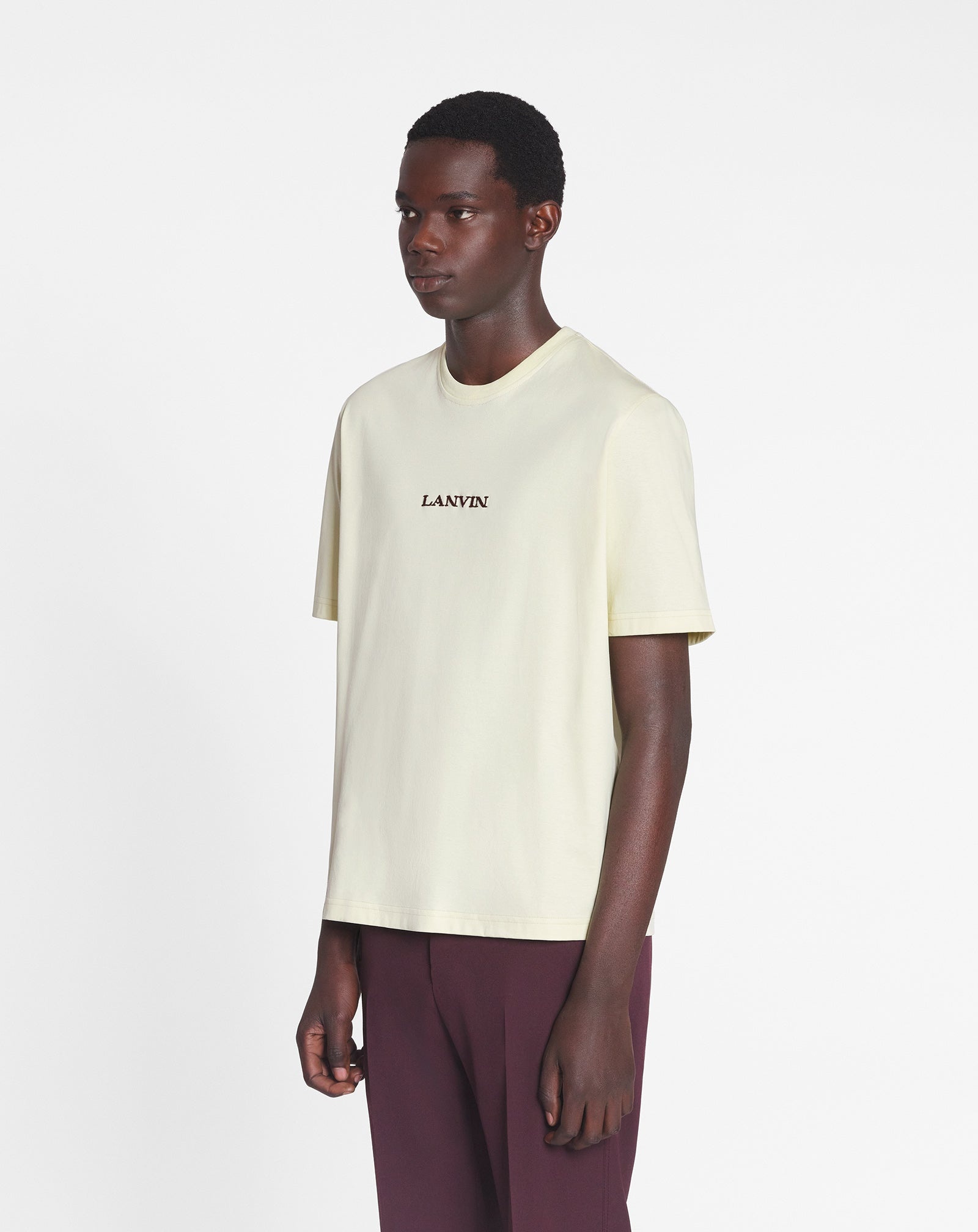 LANVIN EMBROIDERED CLASSIC T-SHIRT - 3