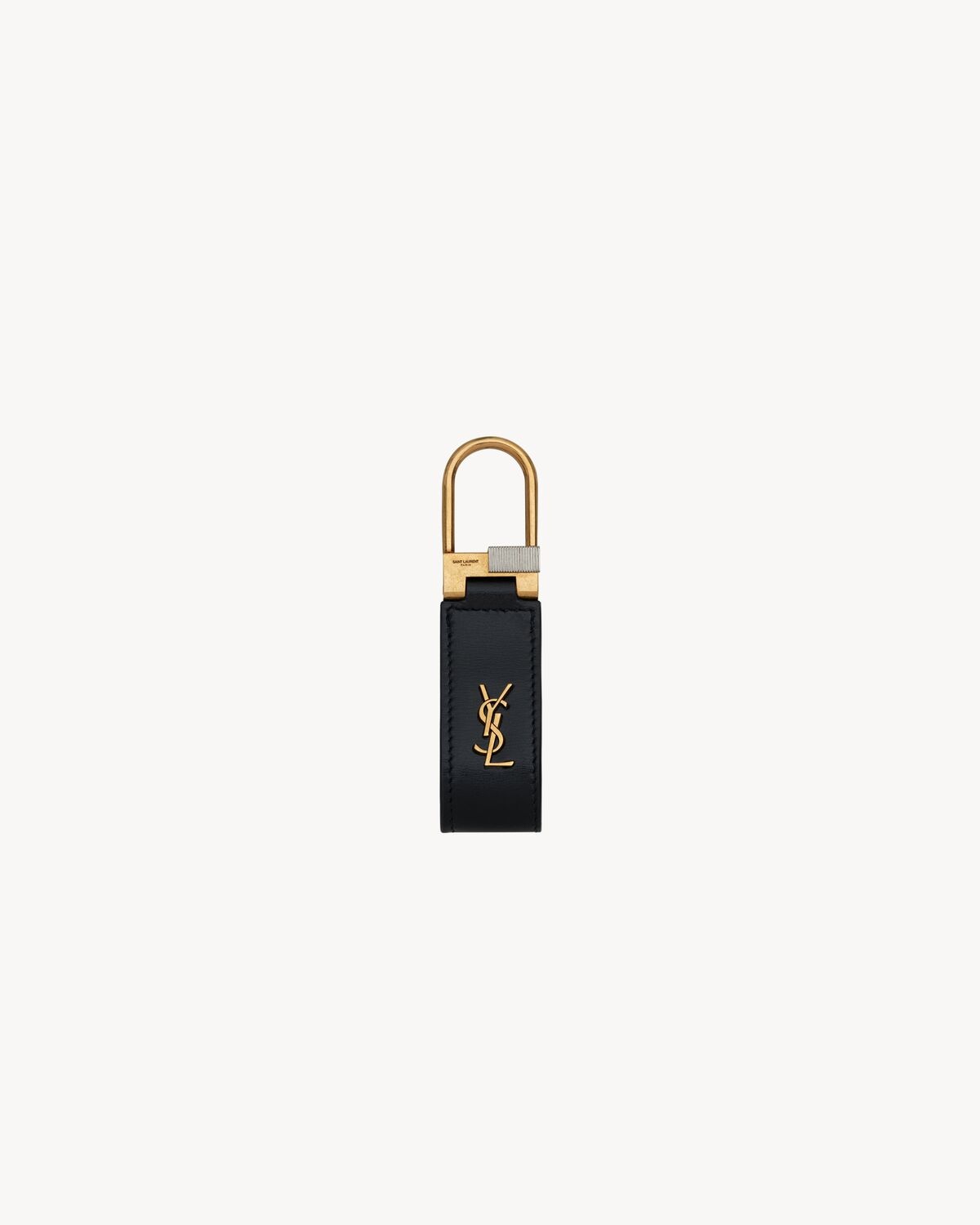 TINY CASSANDRE KEYRING IN SMOOTH LEATHER - 1