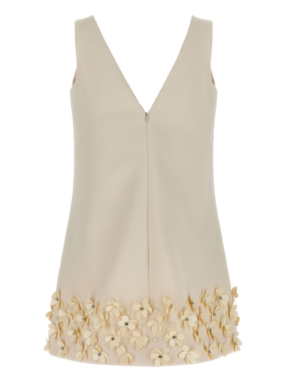 sequin-embellished crepe mini dress - 2
