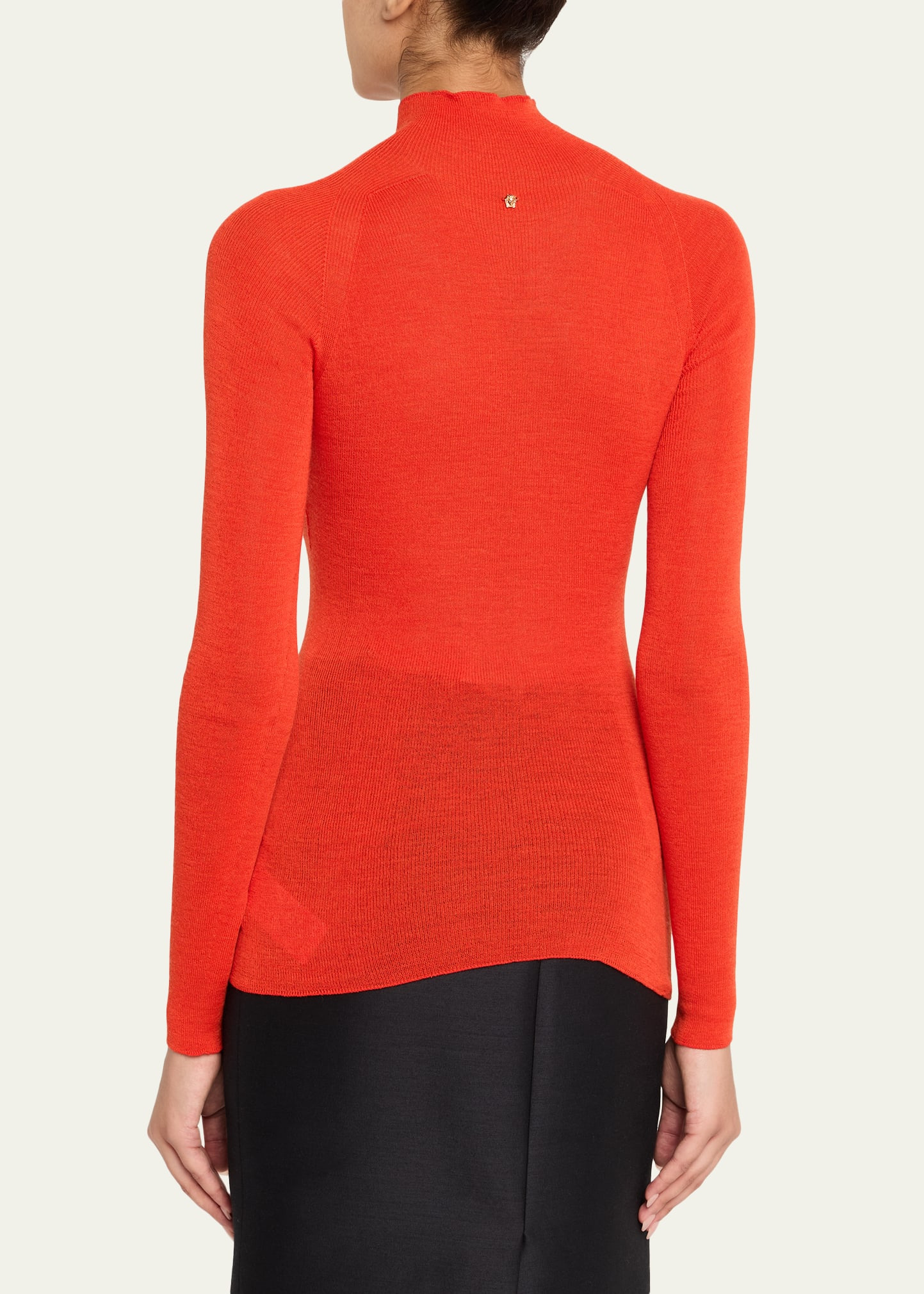 Ribbed Mock-Neck Sweater - 3