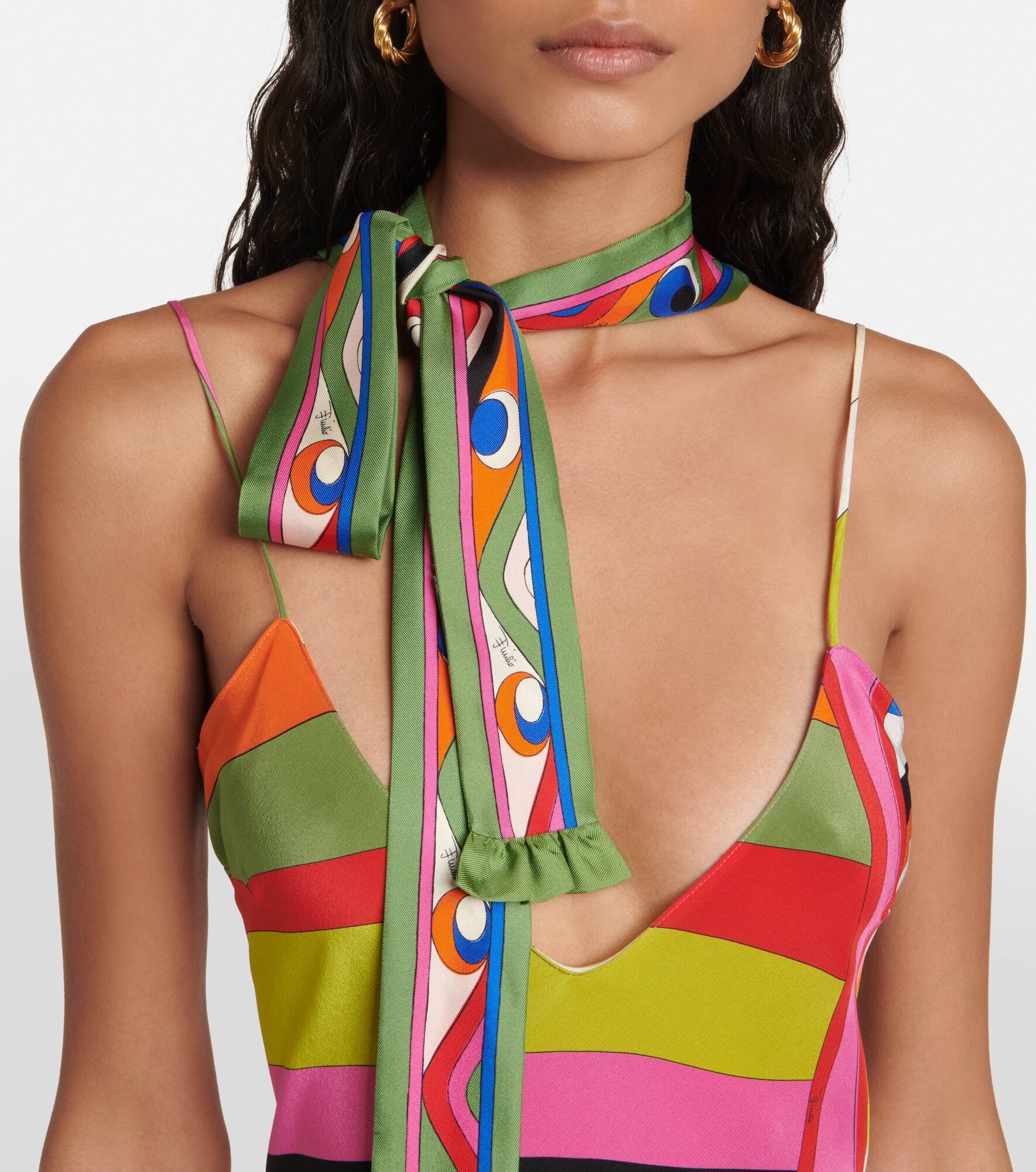 Printed silk scarf - 2