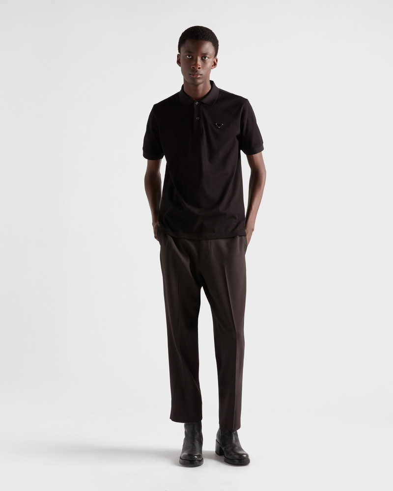 Prada Piqué polo shirt outlook