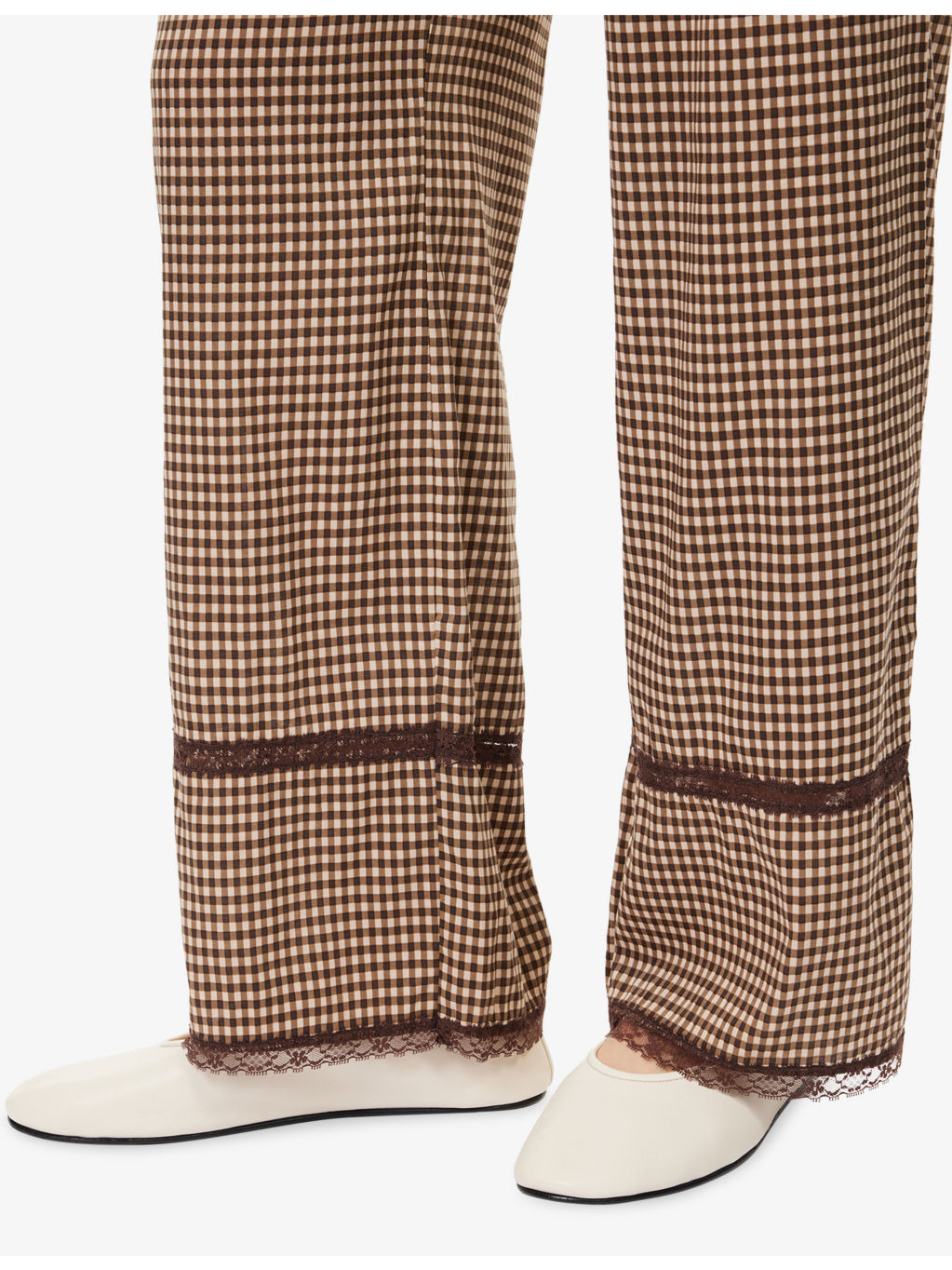 Reformation x Nara Smith Buttercup Hour Gingham-Print Cotton-Blend Pyjama Set - 7