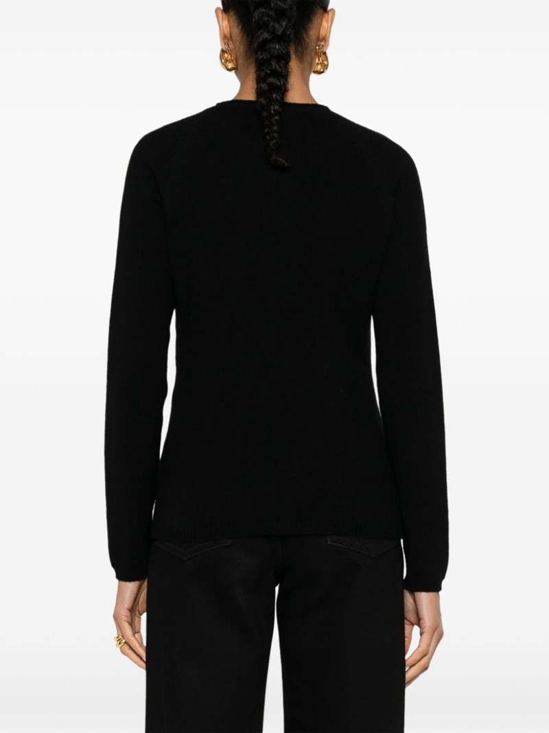 logo-plaque cashmere jumper 4