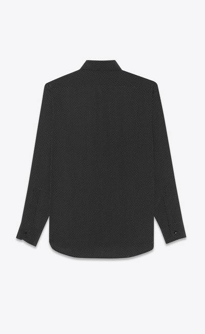 SAINT LAURENT classic shirt in dotted crepe de chine outlook