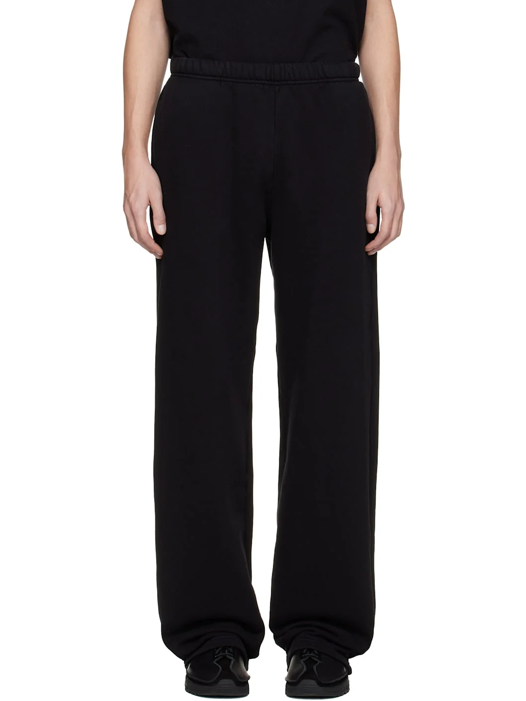 Black Heavyweight Puddle Sweatpants - 1