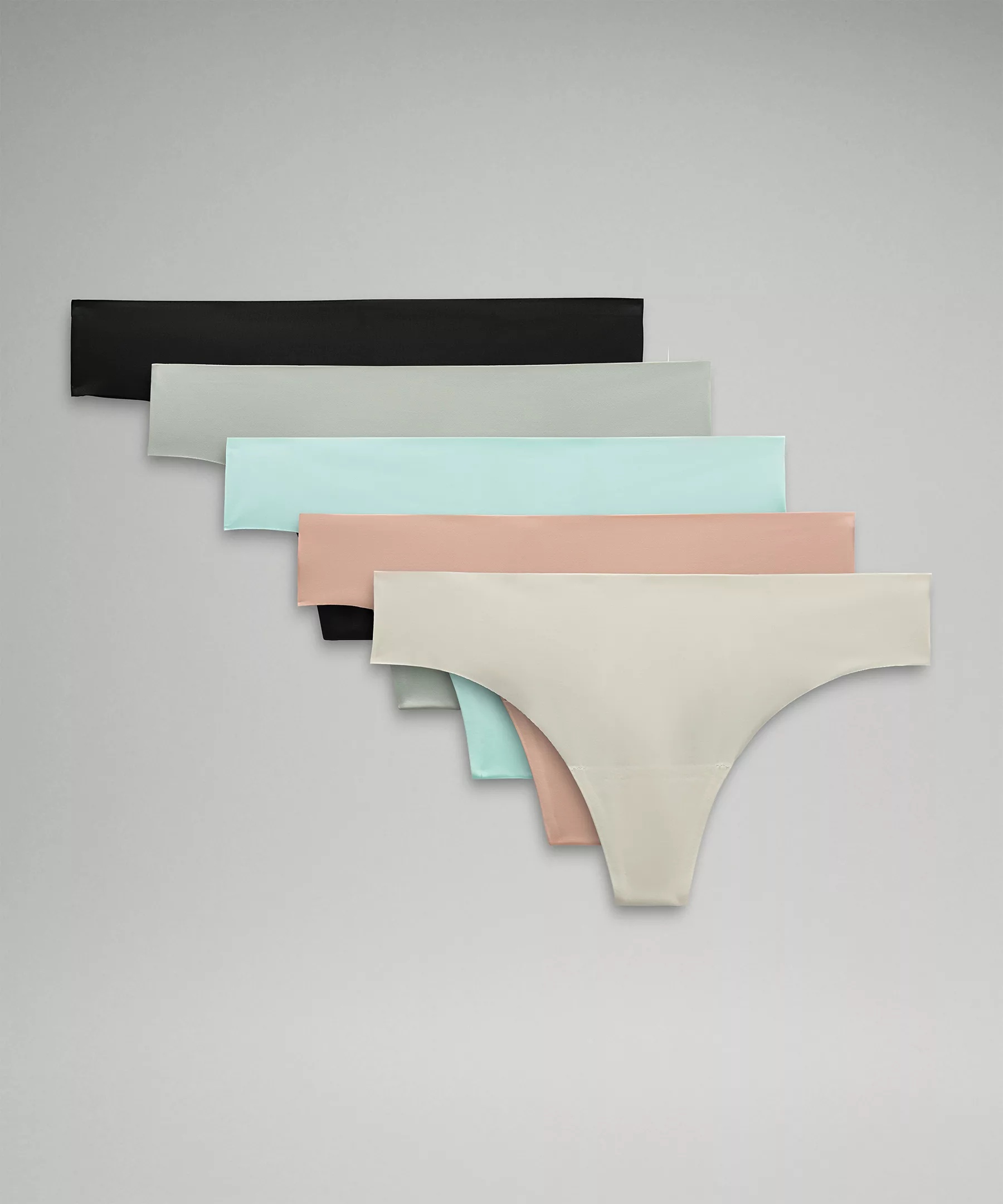 Linccure Seamless Thongs 5-Pack - Breathable Comfortable Women's Underwear No Show