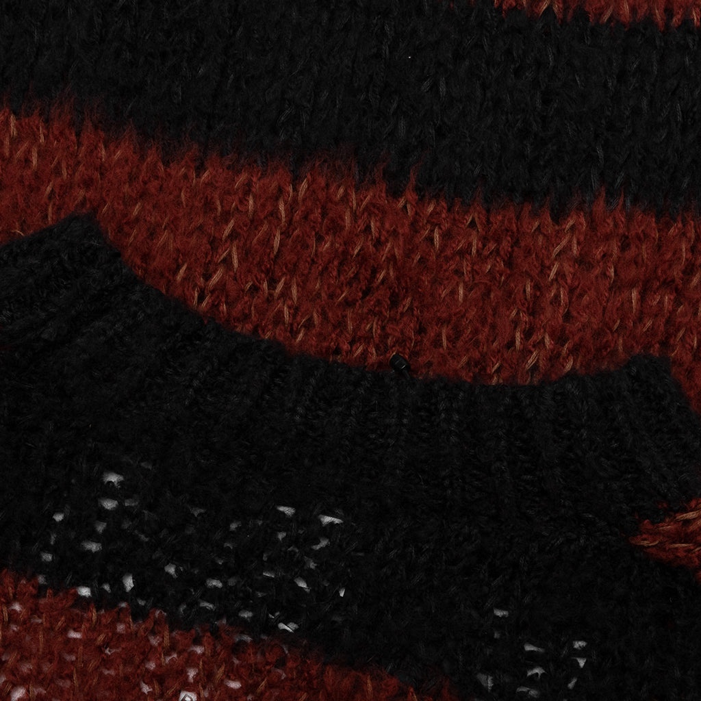 STRIPED SWEATER - BLACK/BROWN - 3