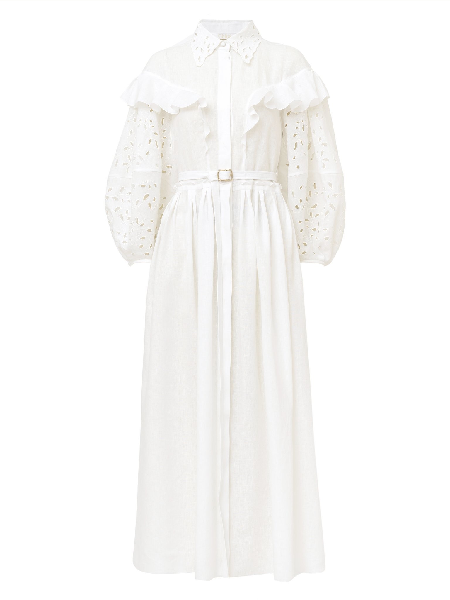 BALLOON-SLEEVE DRESS - 1
