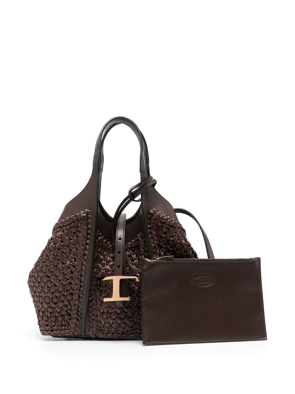 T Timeless woven tote bag - 1