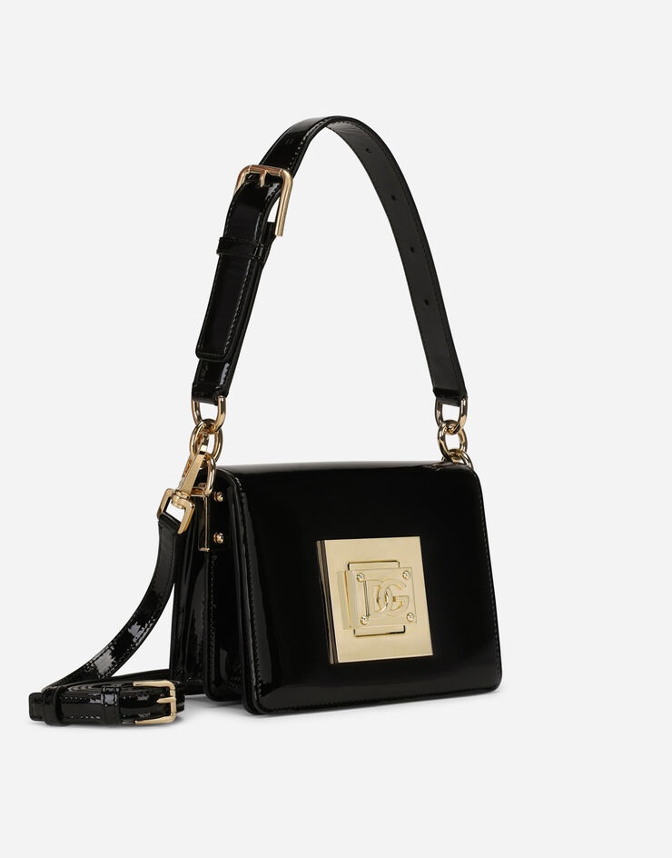 Small patent leather shoulder bag with DG fastening - 3