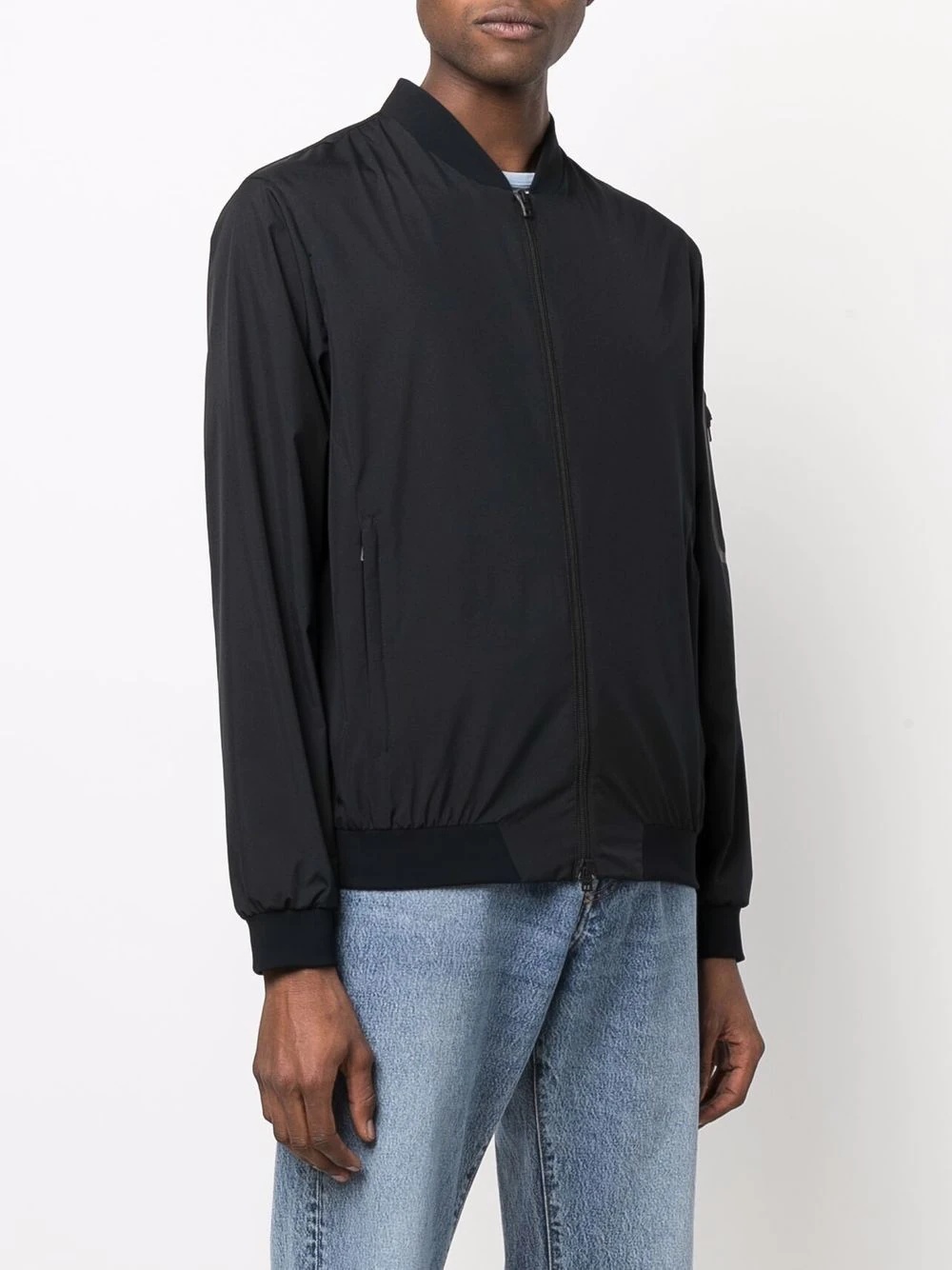 zip-pocket bomber jacket - 3