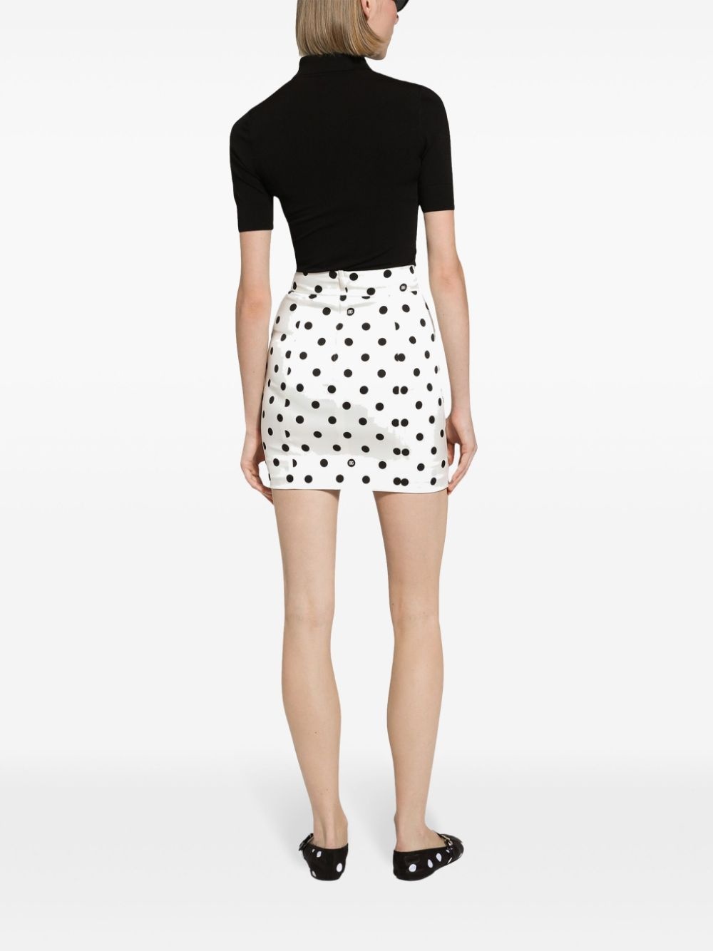 polka-dot mini skirt - 4