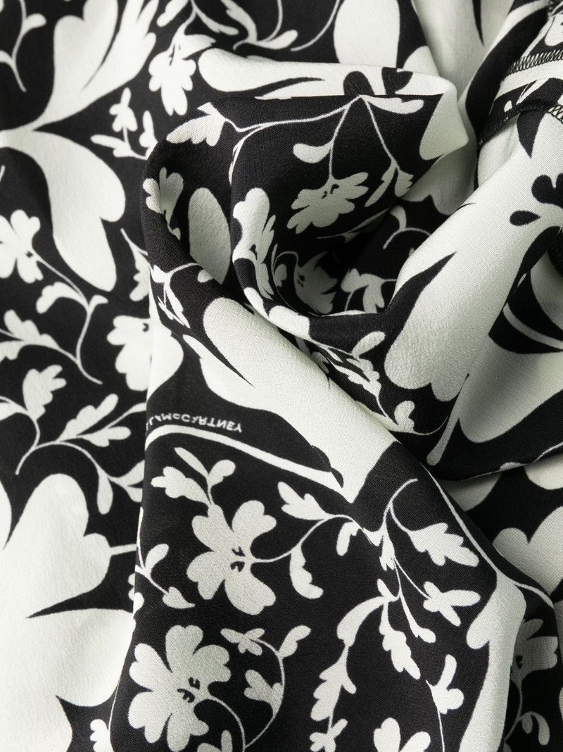 Forest Floral-print silk dress 5