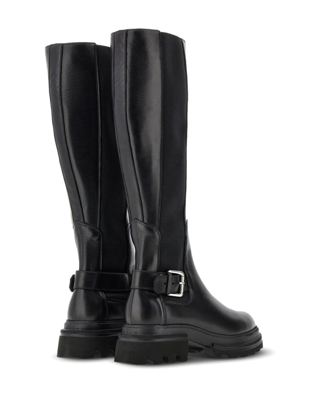 buckled knee-high boots - 3