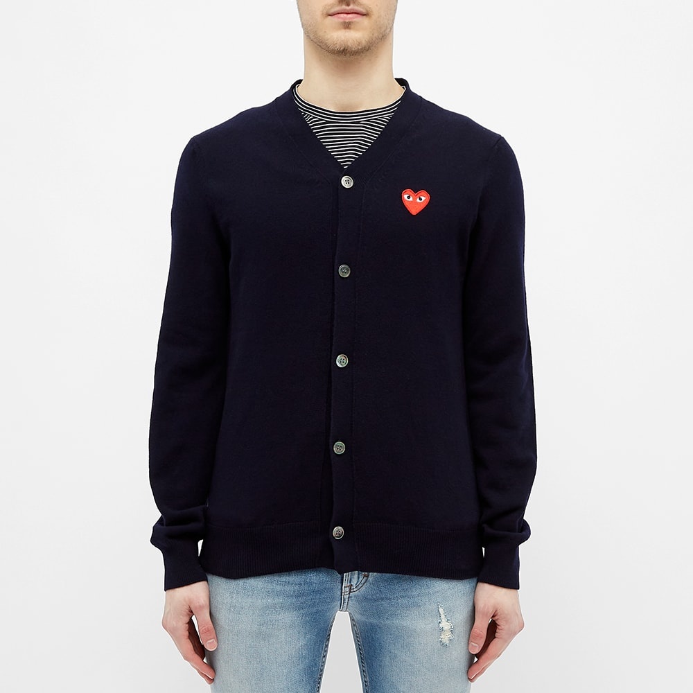 Comme des Garcons Play Red Heart Cardigan - 1