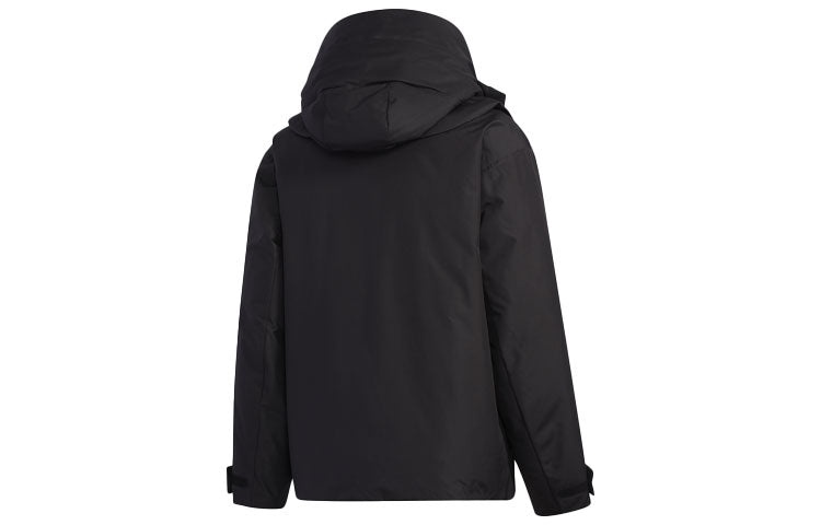 adidas originals Premium Jkt 2 Detachable Multiple Pockets Casual Sports Stay Warm Down Jacket Black - 2