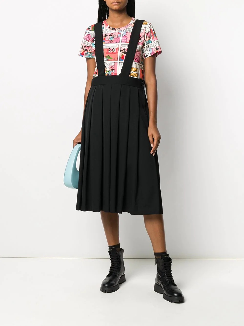 pleated pinafore skirt - 2