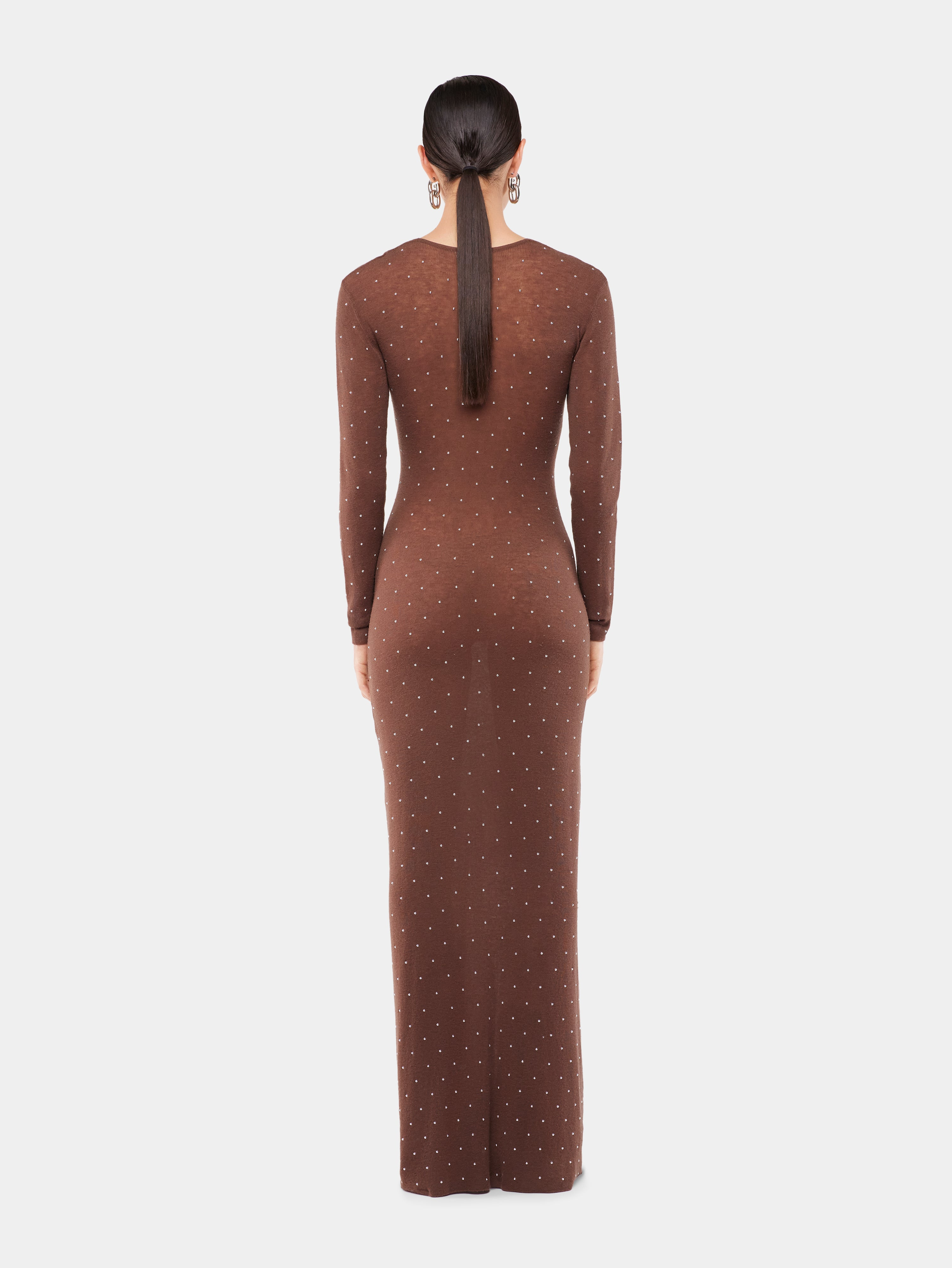 MIDI SECOND-SKIN DRESS IN WOOL - 4