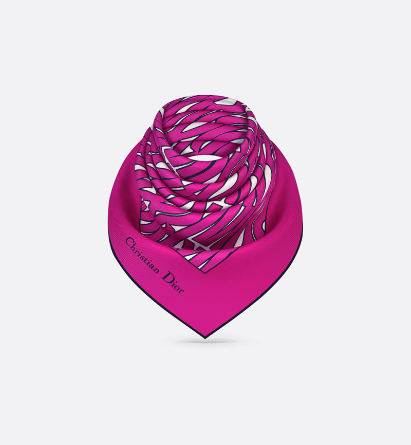 Miss Dior Allover 90 Square Scarf 4