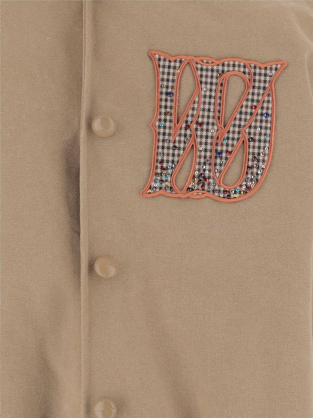 cotton-blend bomber jacket - 3