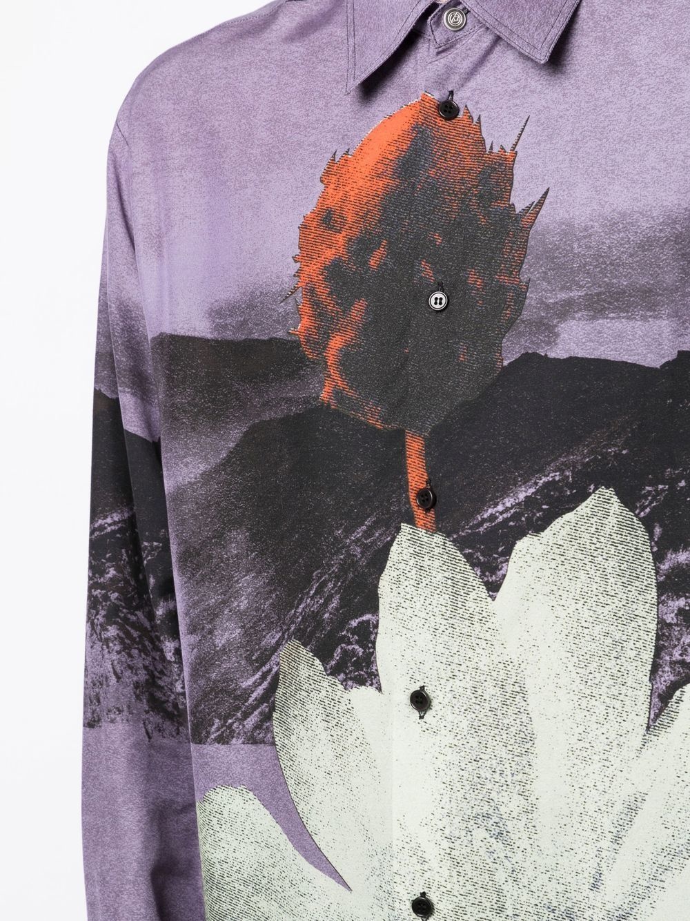 graphic-print button-up shirt - 5