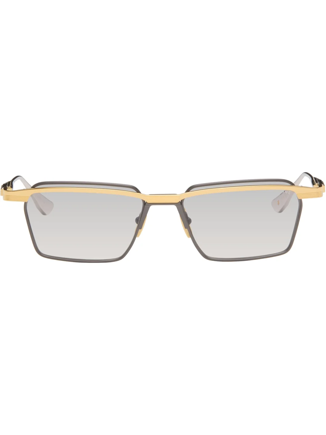 Gold & Black Triline Sunglasses - 1