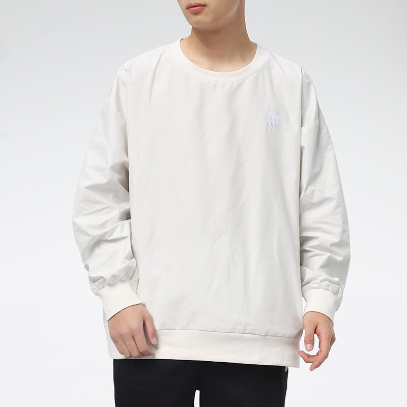 PUMA PUMA Classic Woven Crew Sweatshirt 'White' 530004-05 outlook