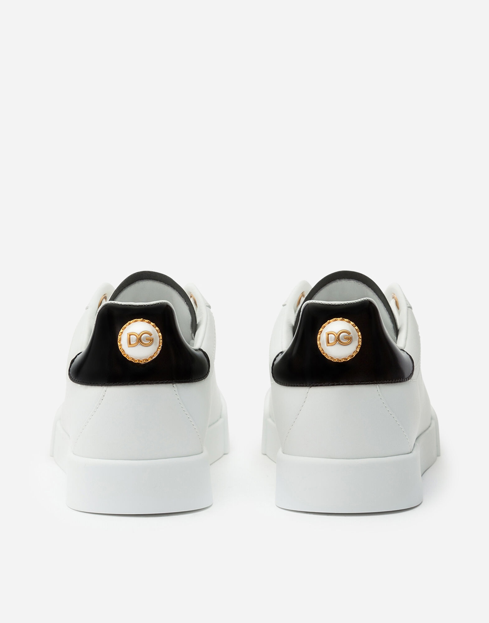 Calfskin nappa Portofino sneakers with lettering - 3