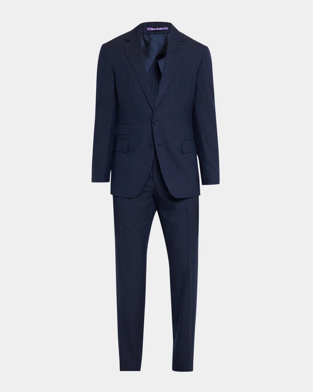 Men's Kent Hand-Tailored Striped Suit - 1