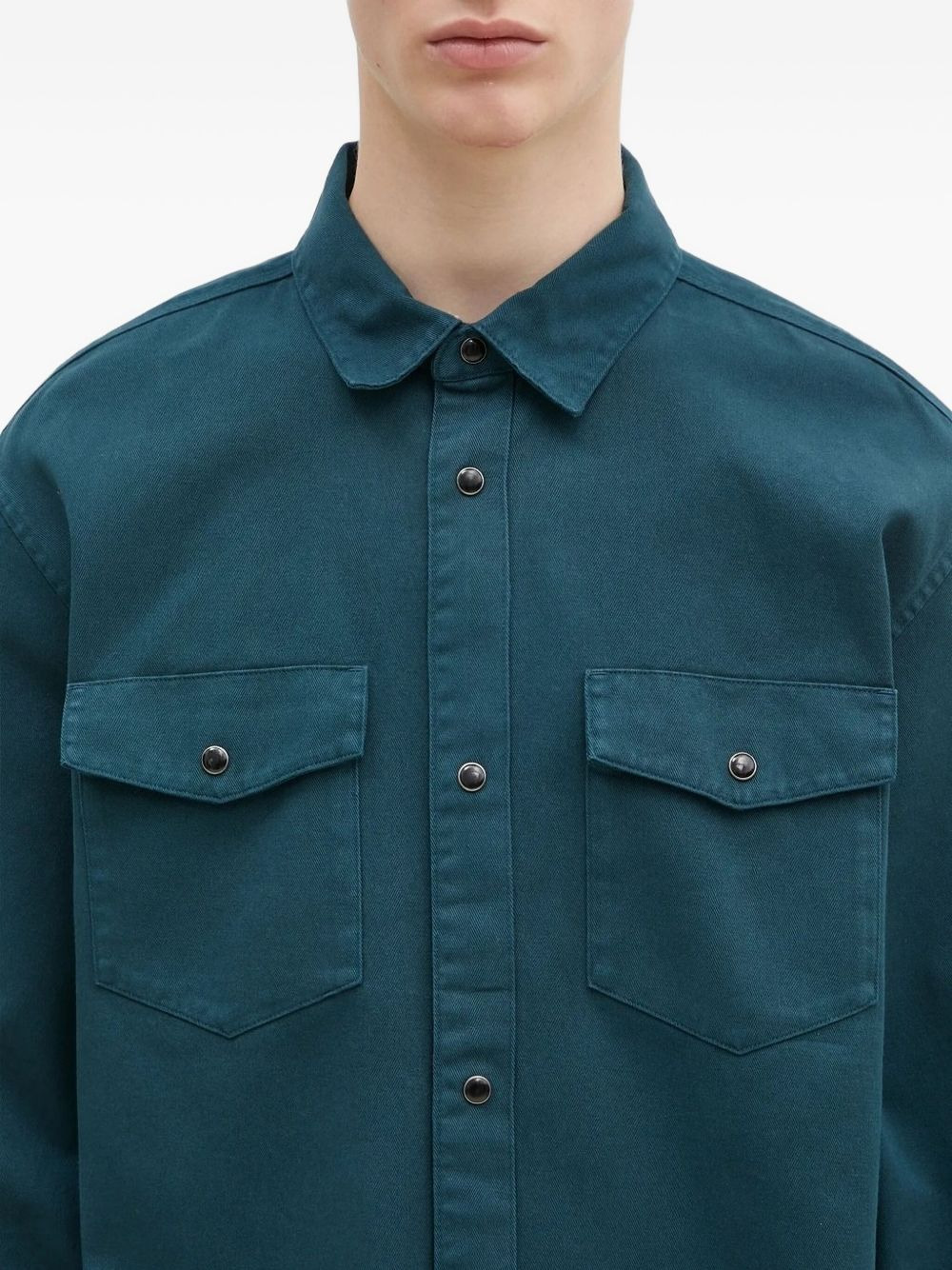 double-pockets long-sleeved shirt - 4