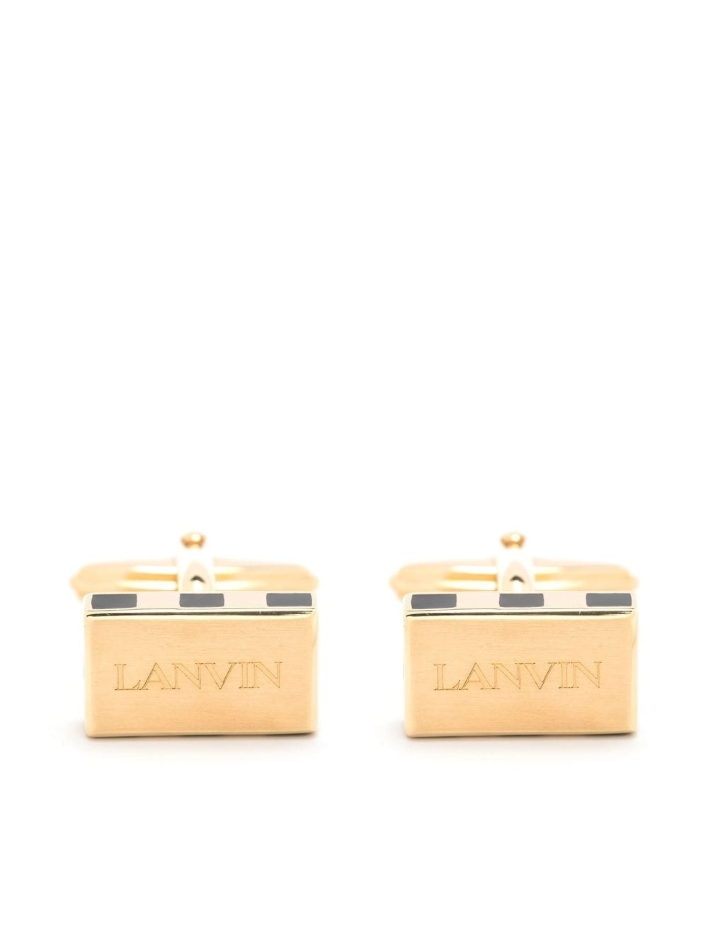 logo-engraved cufflinks - 1