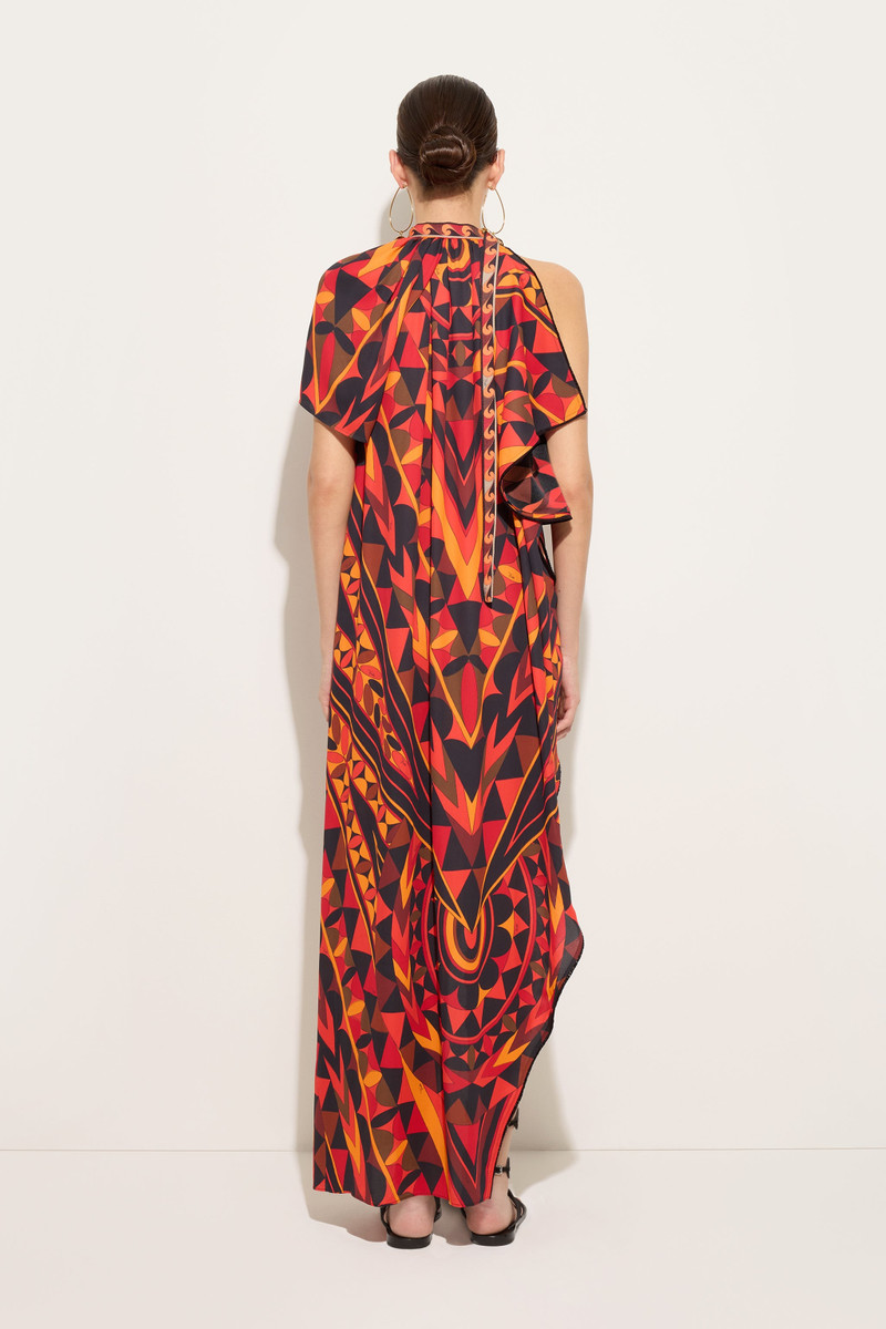 MANUBA PRINT SILK DRESS 4