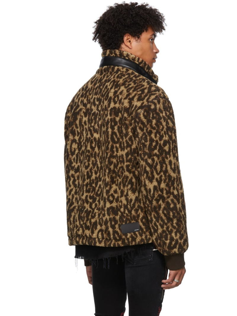 leopard 인쇄 bomber 재킷 3