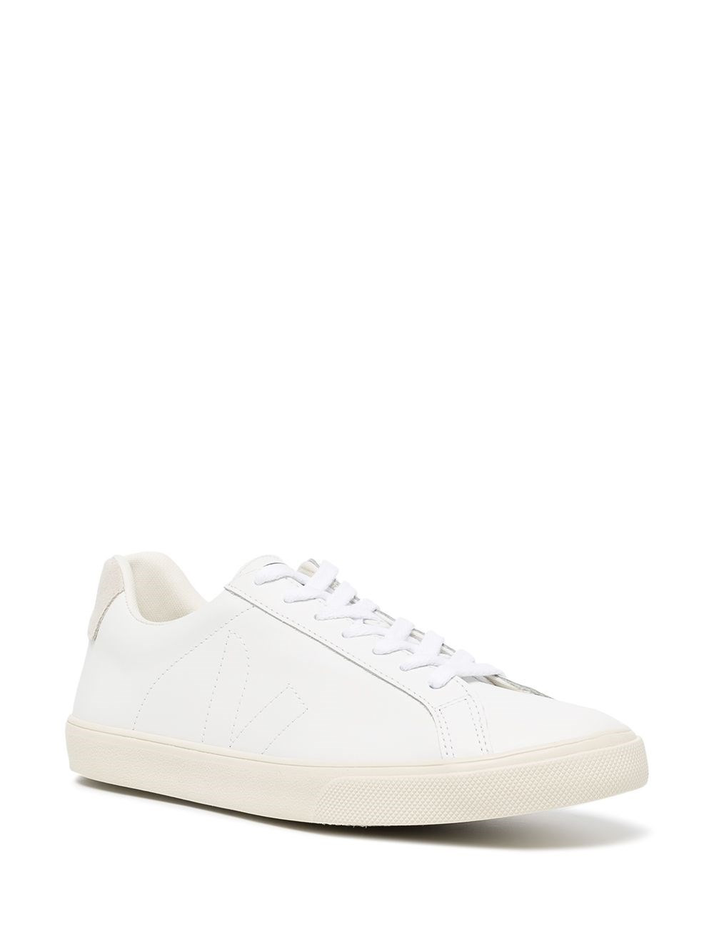 Leather logo sneakers - 2