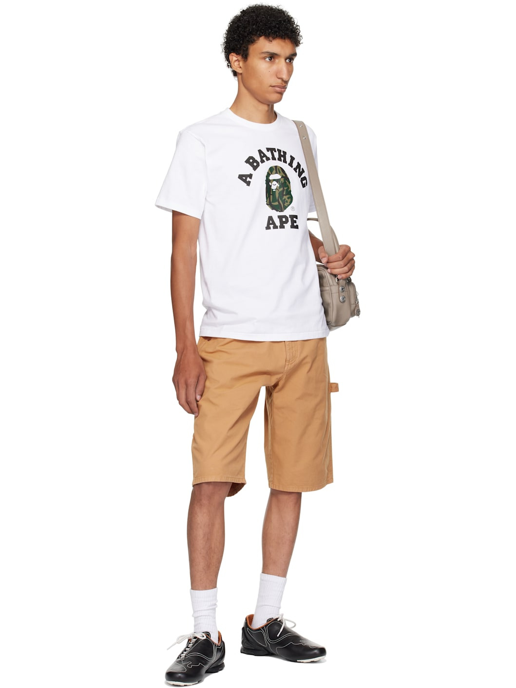 White Trial Camo College T-shirt - 4