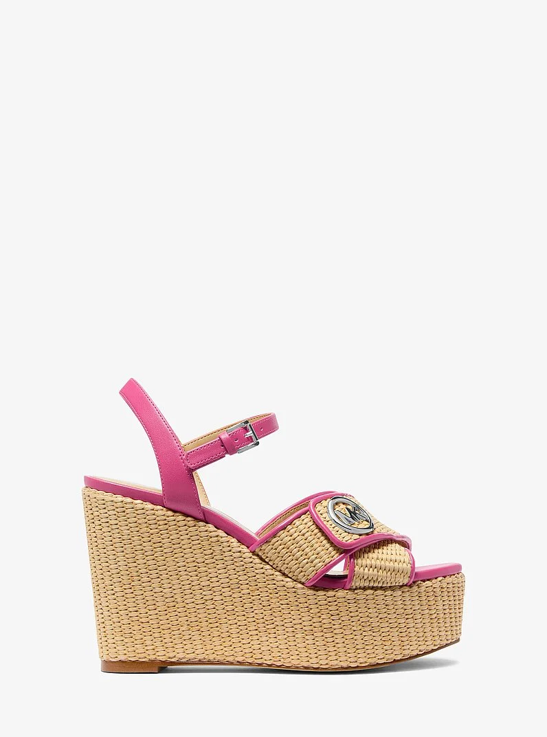 Hannah Straw Wedge Sandal - 1