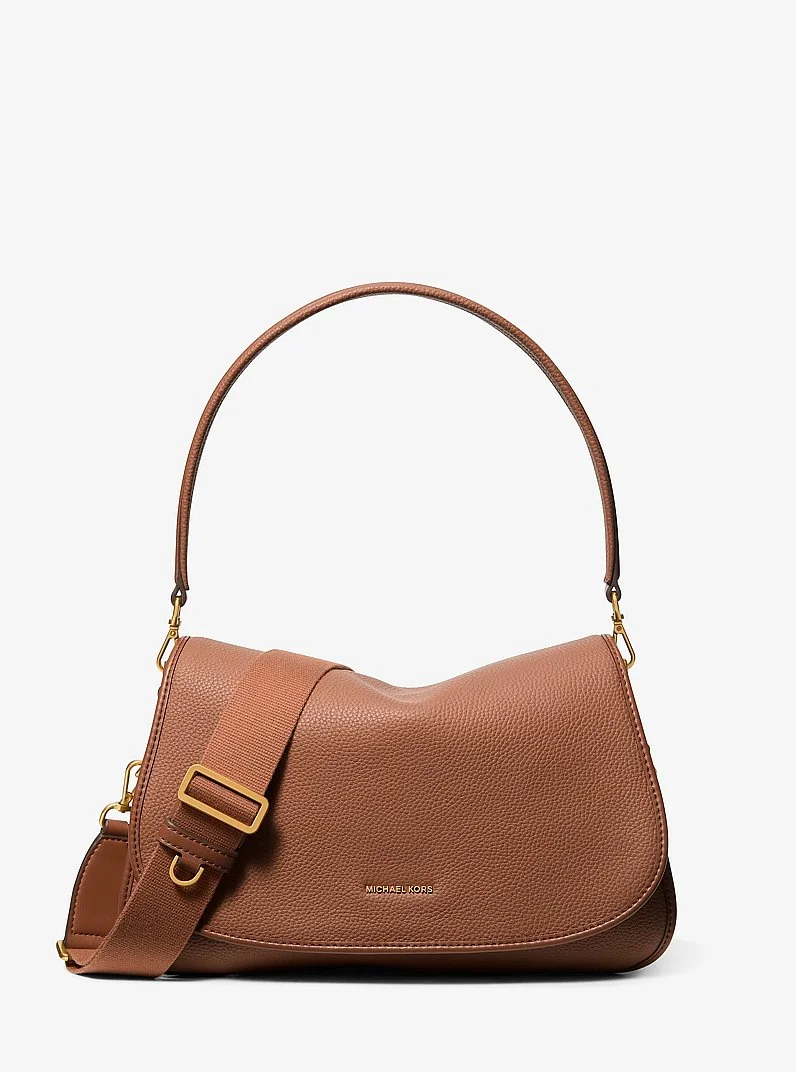 Holmes Medium Pebbled Leather Convertible Messenger Bag - 1