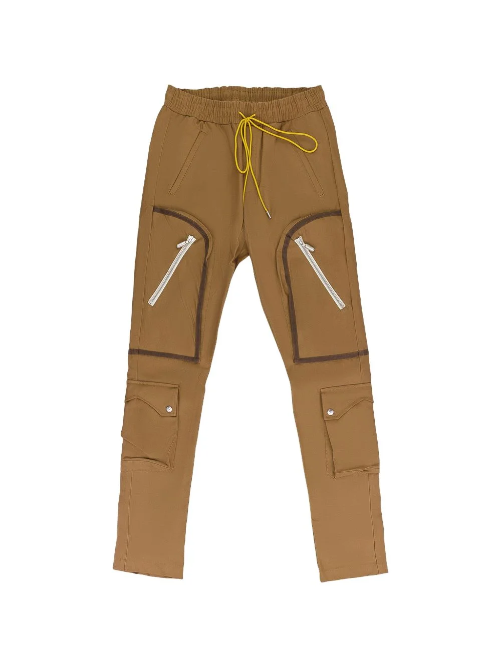 cargo-pockets straight-leg trousers - 1