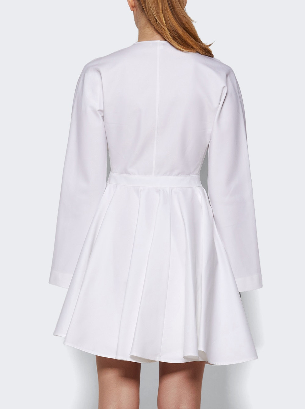 Asymmetrical Belt Dress Blanc - 4