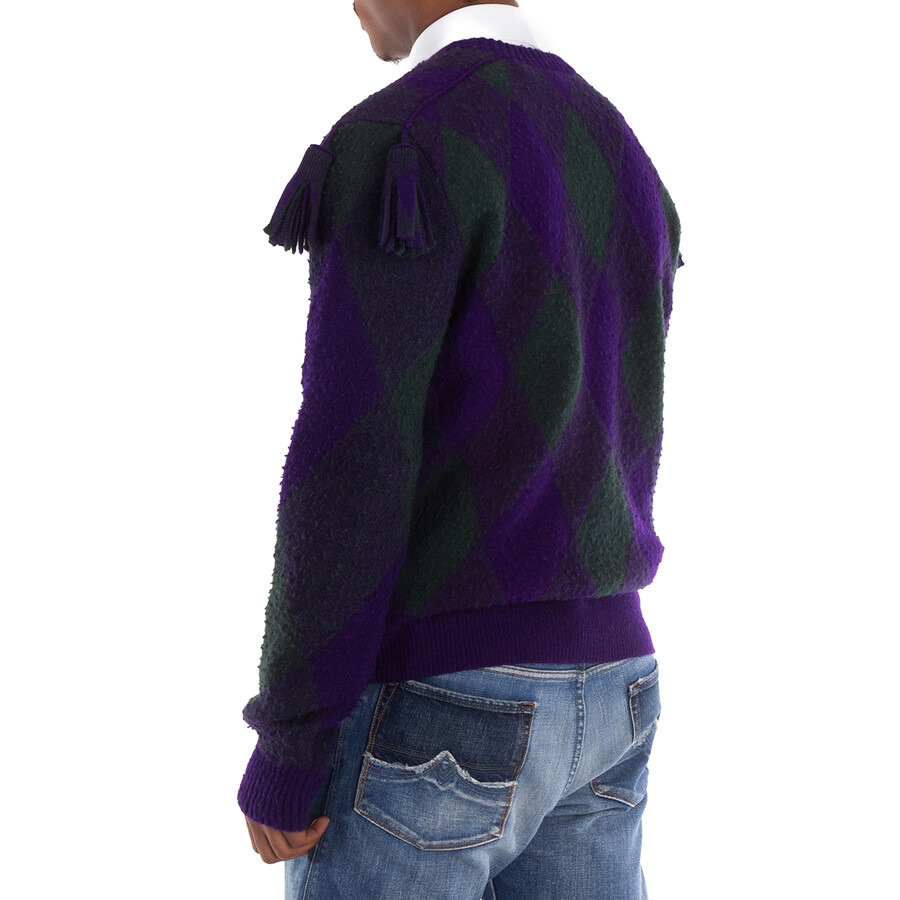 Burberry Diamond-Pattern Wool Jumper - 3