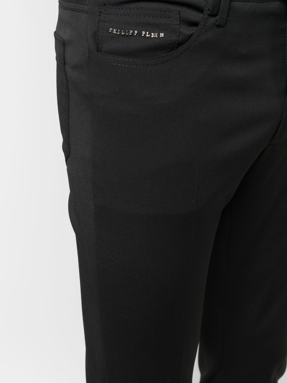 logo-patch detail trousers - 5