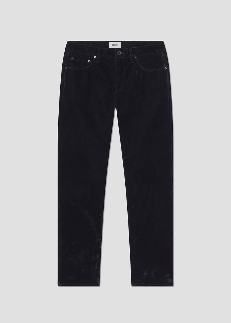 LOW RISE SLIM (VELVET) IN BLUE CRUSH 1