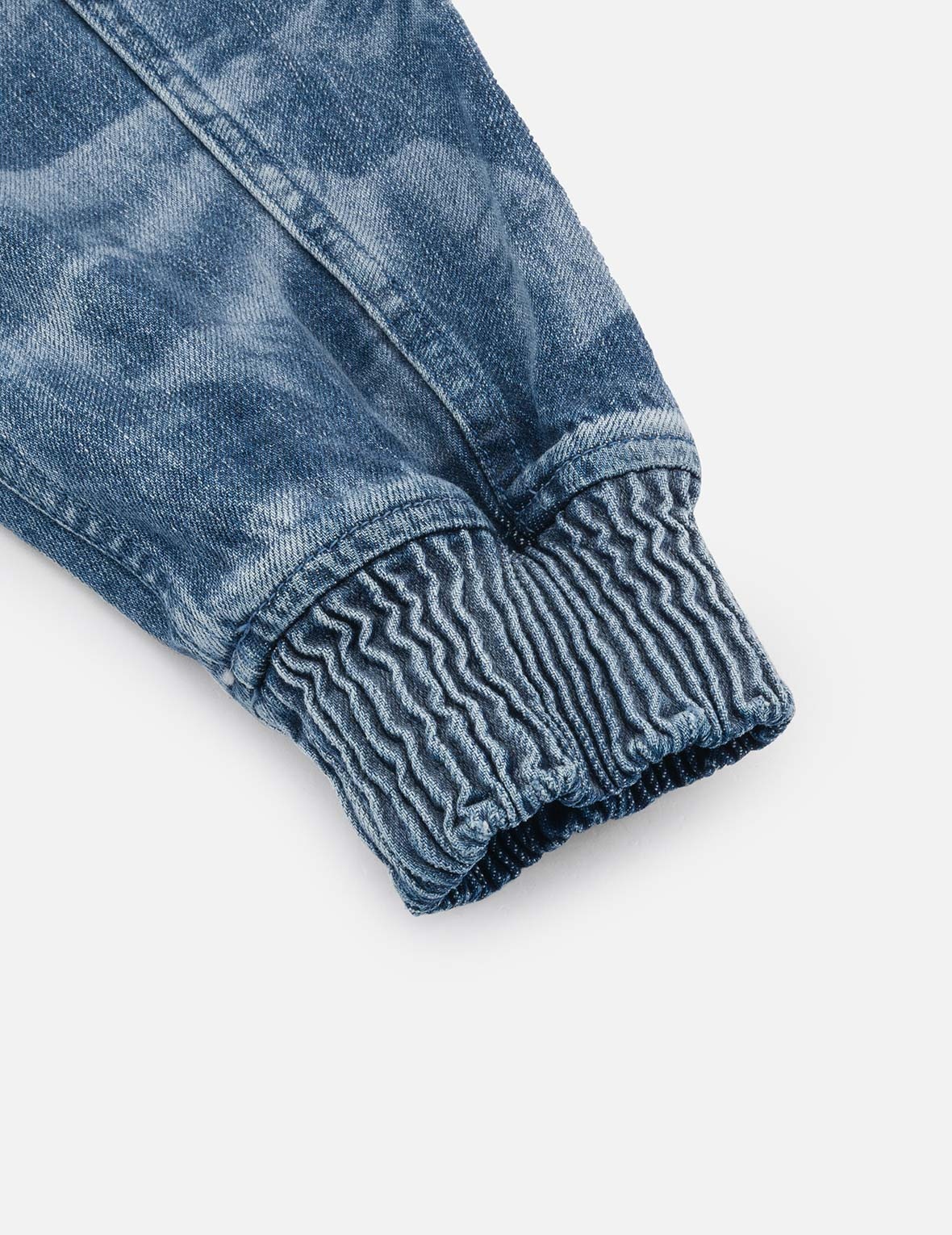Fisherman Godhead Laser Print Loose Fit Hooded Denim Jacket - 13