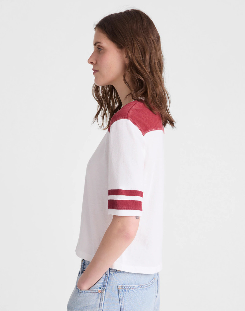 The Relaxed Varsity Tee in Vintage Jersey 4