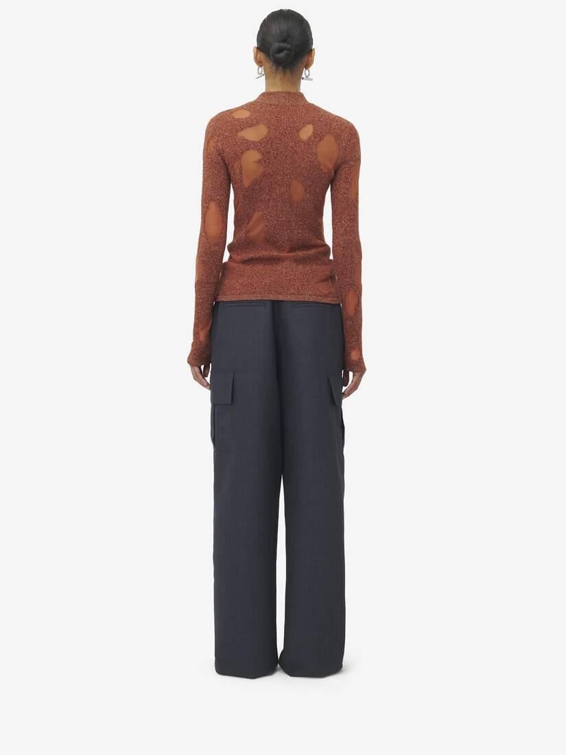 Devoré Intarsia Jumper - 5