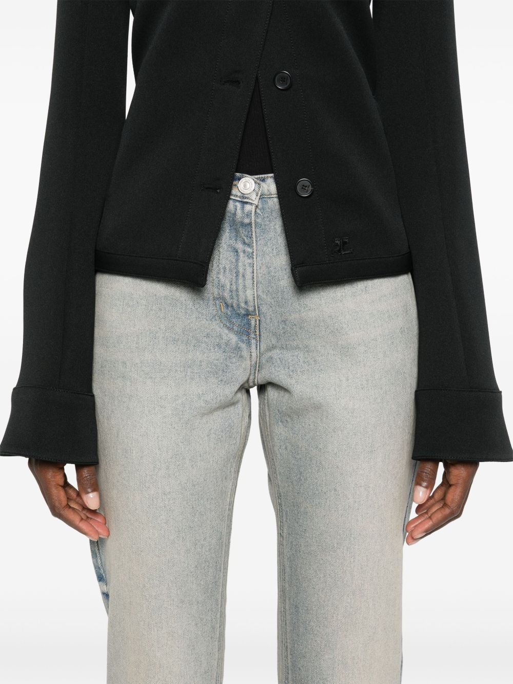 bootcut cotton jeans - 5