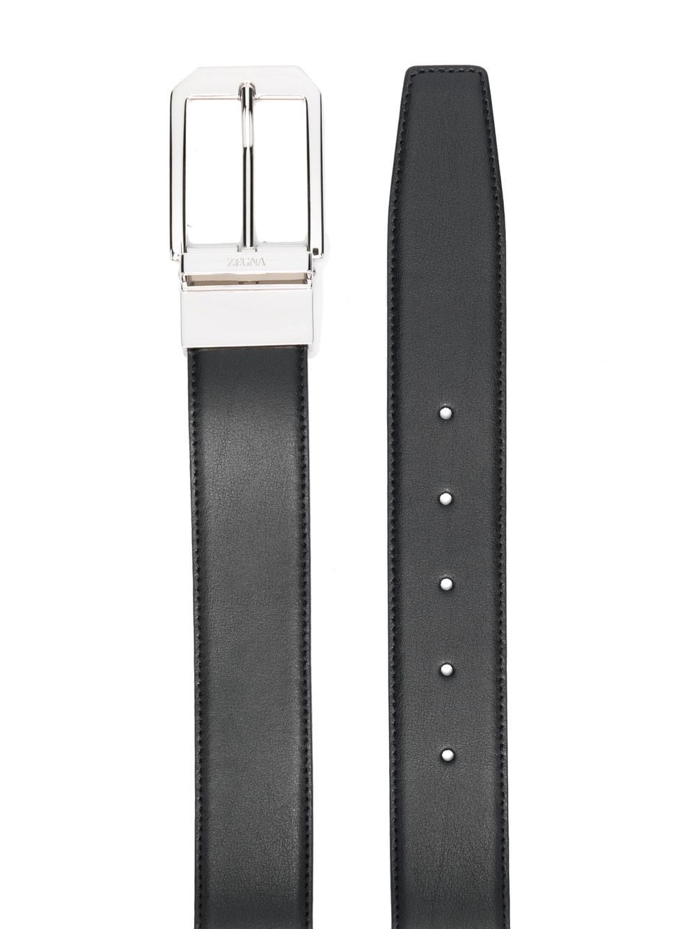 buckle-fastening leather belt - 2