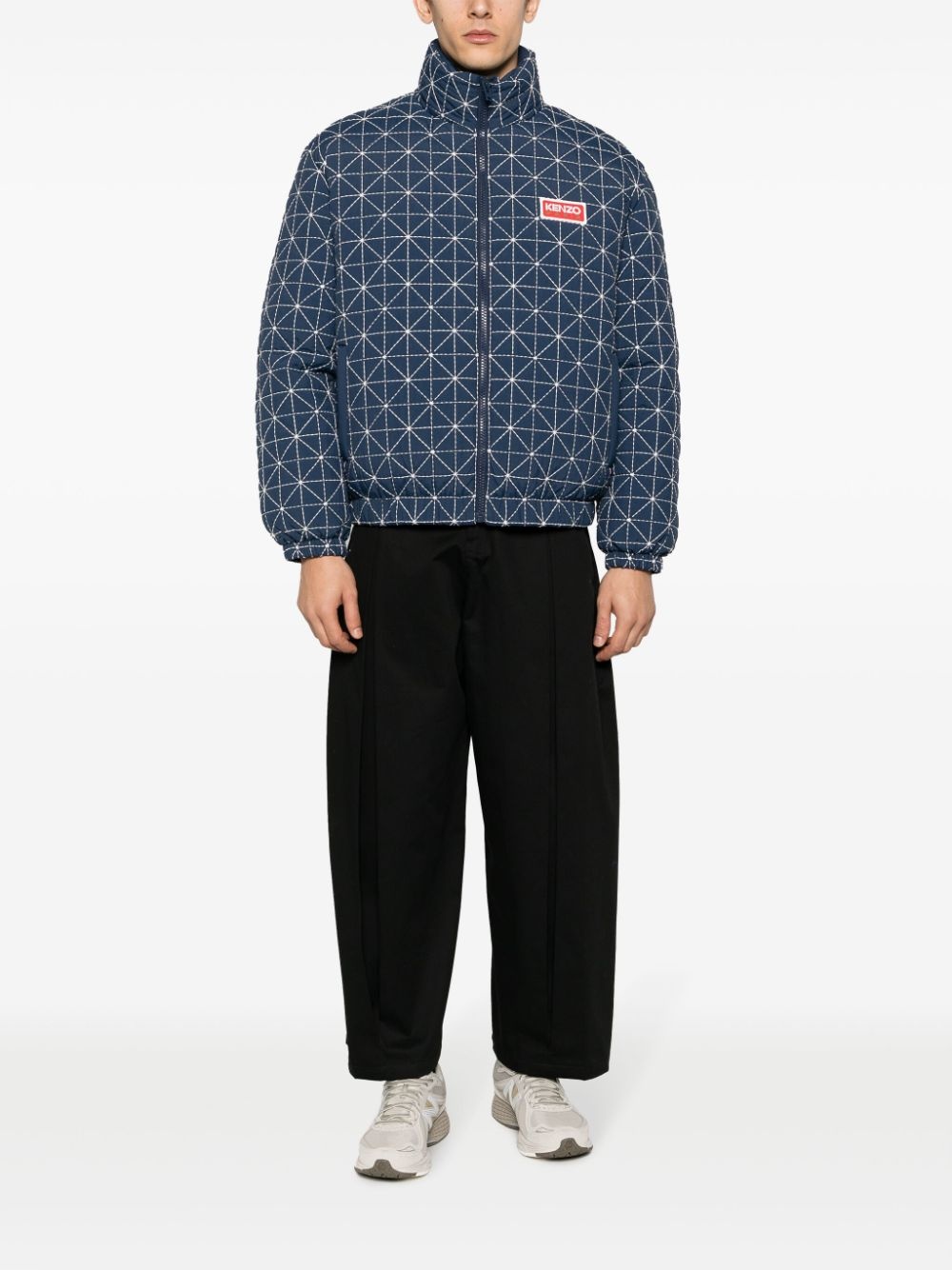 Sashiko-stitch puffer jacket - 2