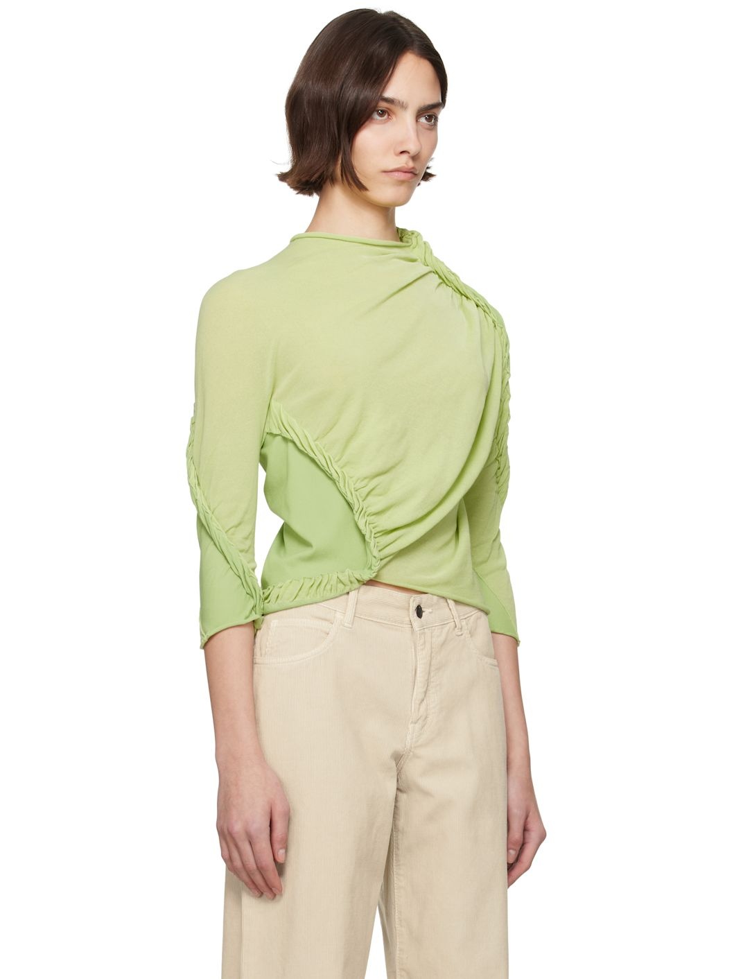 Green Beanstalk Turtleneck - 2